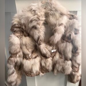 Multi Color Fox Fur Jacket